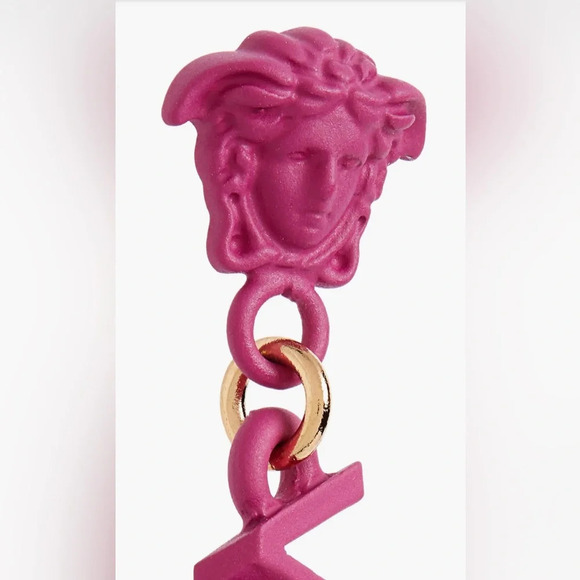 NWT Versace Medusa Fuchsia Earrings - Picture 5 of 6